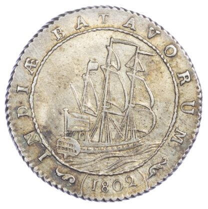 Netherlands, Dutch East Indies, Batavian Republic, silver Gulden, 1802