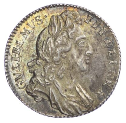 William III (1694-1702), Sixpence, 1696, first laureate