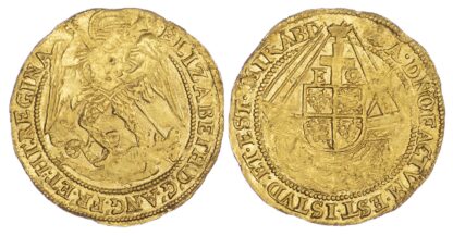 Elizabeth I (1558-1603), Gold Angel, Sixth issue, mintmark Bell