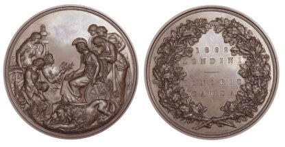 Victoria, 1862 International Exhibition London – Jurors’ medal, AE medal