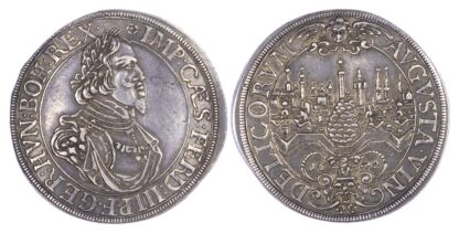 Germany, Augsburg, silver Reichstaler, 1642, with the title of Emperor Ferdinand III