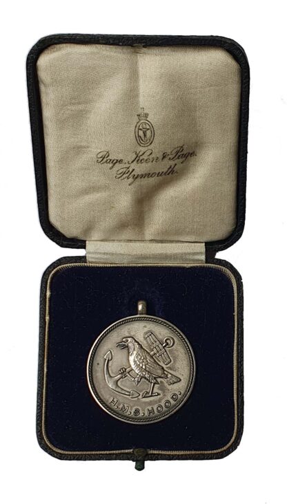 H.M.S. Hood Sports Medal, awarded to Able Seaman E.C. Luscott