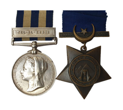 Egypt Pair, awarded to Private C. Cameron 1st Battalion Scots Guards