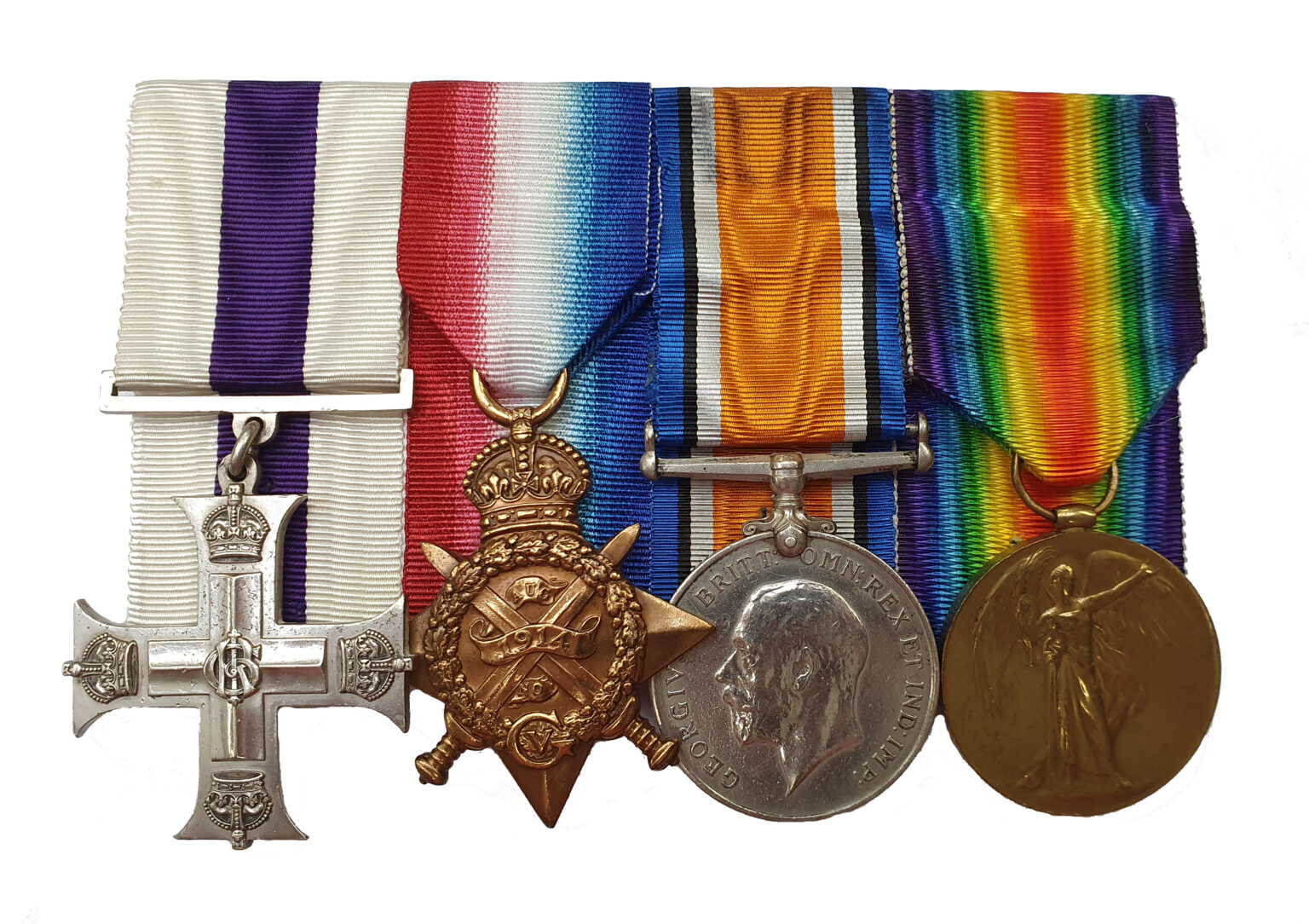 Military Cross 1914 Trio awarded to 2nd Lieutenant Frederick William ...