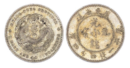 China, Kwangtung, silver 20 Cents