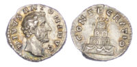 Divus Antoninus Pius, Silver Denarius