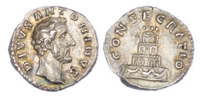 Divus Antoninus Pius, Silver Denarius