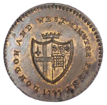 London, Prattent’s ‘London and Middlesex Series’ penny 1797