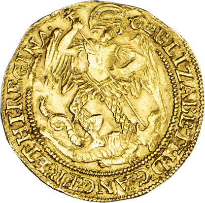 Elizabeth I (1558-1603), Angel, sixth issue (1583-1600), mintmark Key