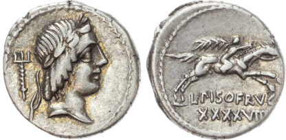 L. Calpurnius Piso, Silver Denarius