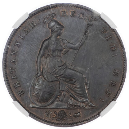 Victoria (18371901), Penny, 1858, large Rose, large date variety