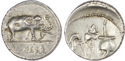 Julius Caesar, Silver Denarius