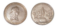 Charles II, Proposed Commercial Treaty with Spain Silver Medal 1666