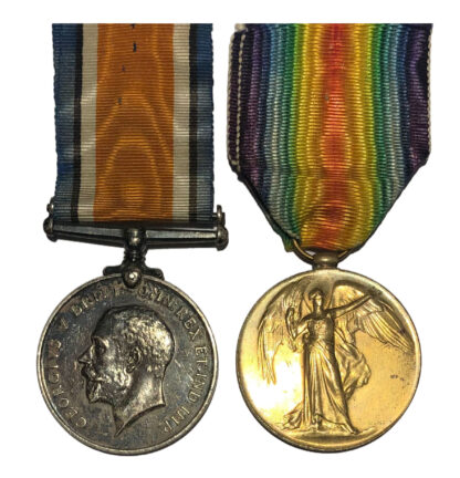 A Great War Pair awarded to Private Herbert Luke Ray, Royal Army Medical Corps (Territorial Force)