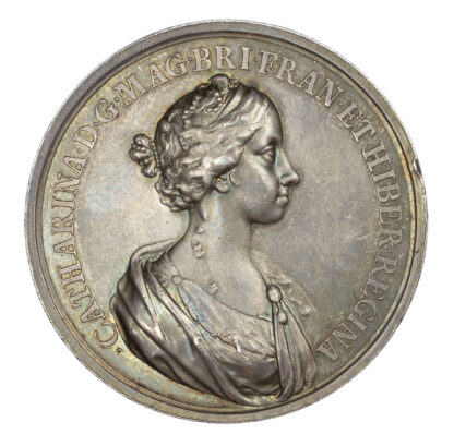 Charles II (1660-1685), Marriage of Charles II and Catherine of Braganza, 1662, Silver Medal