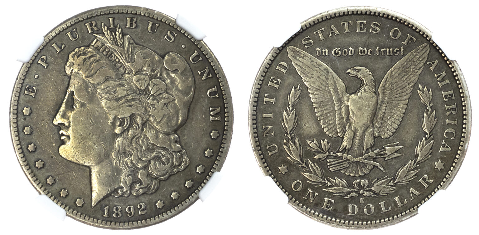 USA, silver Morgan Dollar, 1892, San Francisco - VF Details | Baldwin's