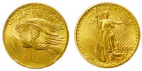 USA, Saint-Gaudens Double Eagle, gold 20 Dollars, 1908 - MS 65