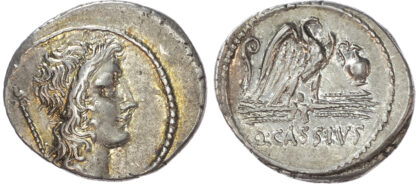 Q. Cassius Longinus, Silver Denarius