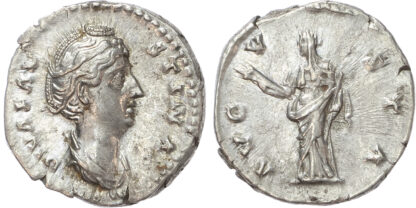 Diva Faustina, Silver Denarius