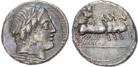 Roman Republic, Anonymous Silver Denarius