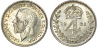 George V (1936-1952) Maundy Set, 1931, Fourpence, Threepence, Twopence, Penny