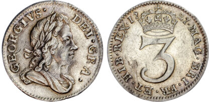 George I (1714-1727) Maundy Set, 1727, Fourpence, Threepence, Twopence, Penny