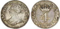 Anne (1702-1714) Maundy Set, 1703, Fourpence, Threepence, Twopence, Penny