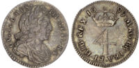 William III (1689-1702) Maundy Set, 1699, Fourpence, Threepence, Twopence, Penny