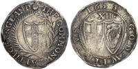 Commonwealth (1649-1660) Shilling, 1653, mintmark sun on obverse only