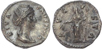 Diva Faustina I (Wife of Antoninus Pius), Silver Denarius