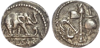 Julius Caesar, Silver Denarius