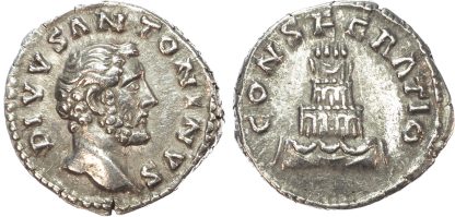 Divus Antoninus Pius, Silver Denarius