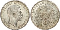 Germany, Empire, Wilhelm II, silver 5 Marks, 1908