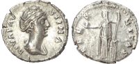 Diva Faustina I, Silver Denarius