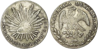 Mexico, Republic, silver 8 Reales, 1885