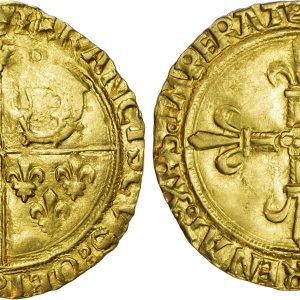 France, Francis I, Écu d’Or du Dauphine aux Soleil