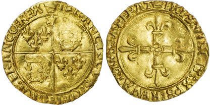 France, Francis I, Écu d’Or du Dauphine aux Soleil