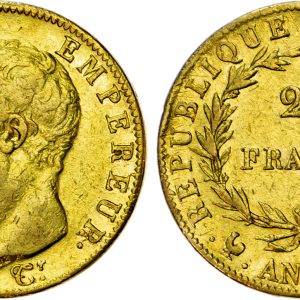 France, Consulate, Napoleon, gold 20 Francs