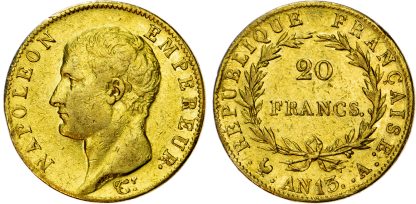 France, Consulate, Napoleon, gold 20 Francs