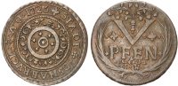 Germany, Osnabrück, copper 5 Pfennig, 1726